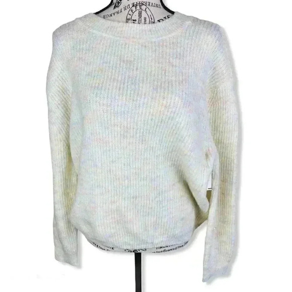 BP crewneck rainbow knit pullover sweater- M - Picture 1 of 4